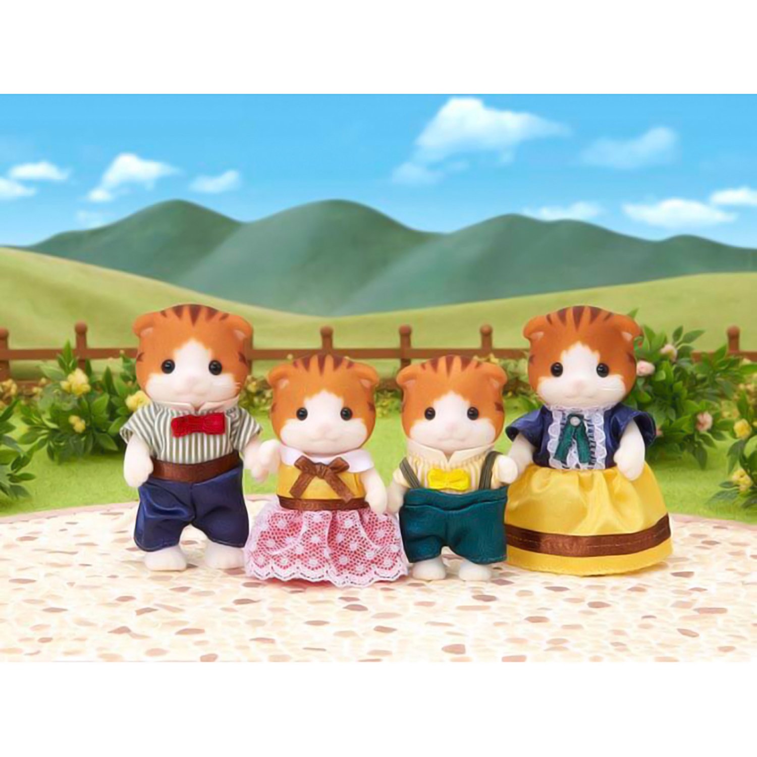 Набор фигурок - Семья Рыженьких котов из серии Sylvanian Families  